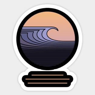 Horizon Wave Sticker